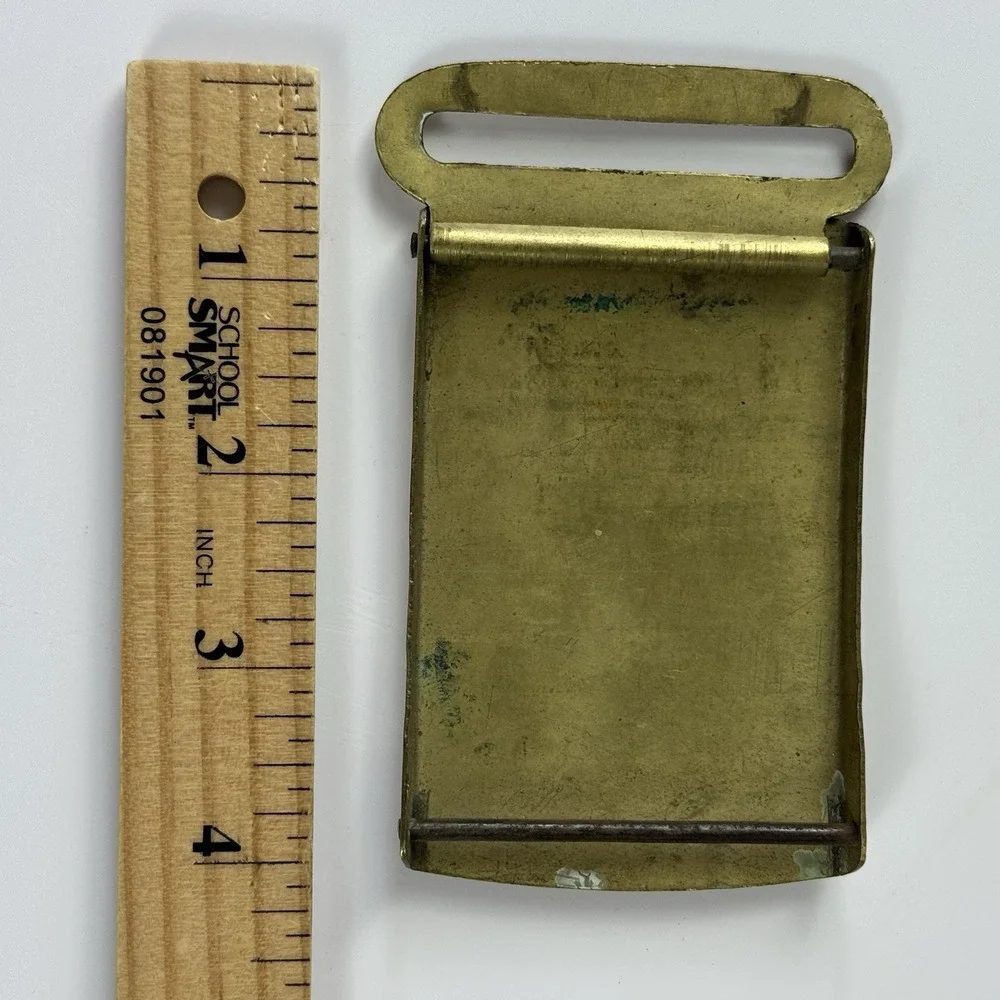 Vintage Military Police Belt Buckle Named US Army‎